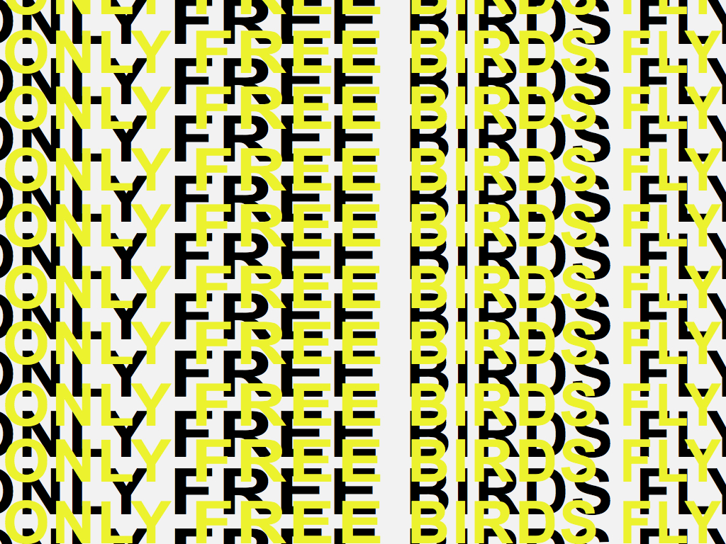 Only Free Birds Fly